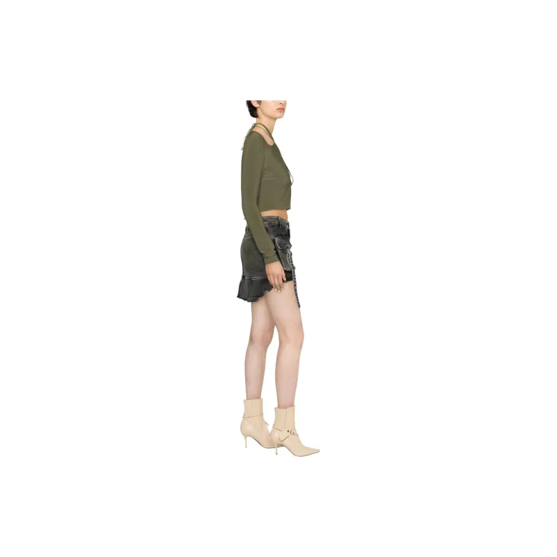 Blumarine Casual Short Skirts Women's Black-3
