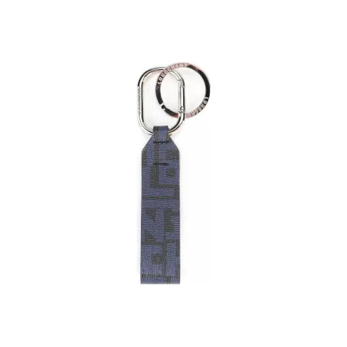 LONGCHAMP Genuine Leather Keychains Women's Blue
