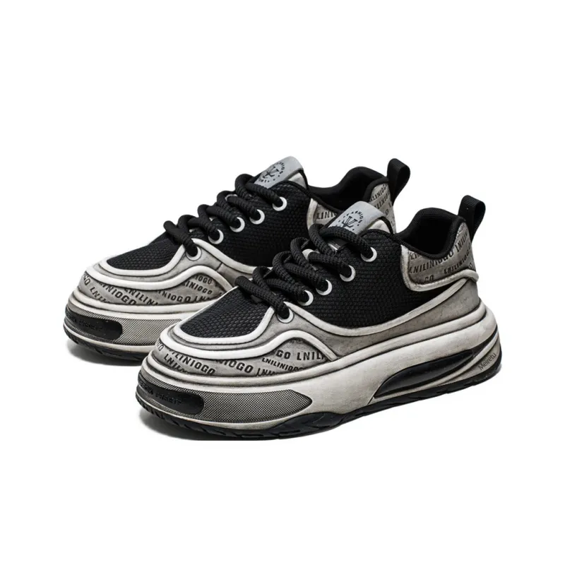 Meiretu Slip Resistant Abrasion Resistant Shock Absorbers Low Top Casual Shoes Men's-2