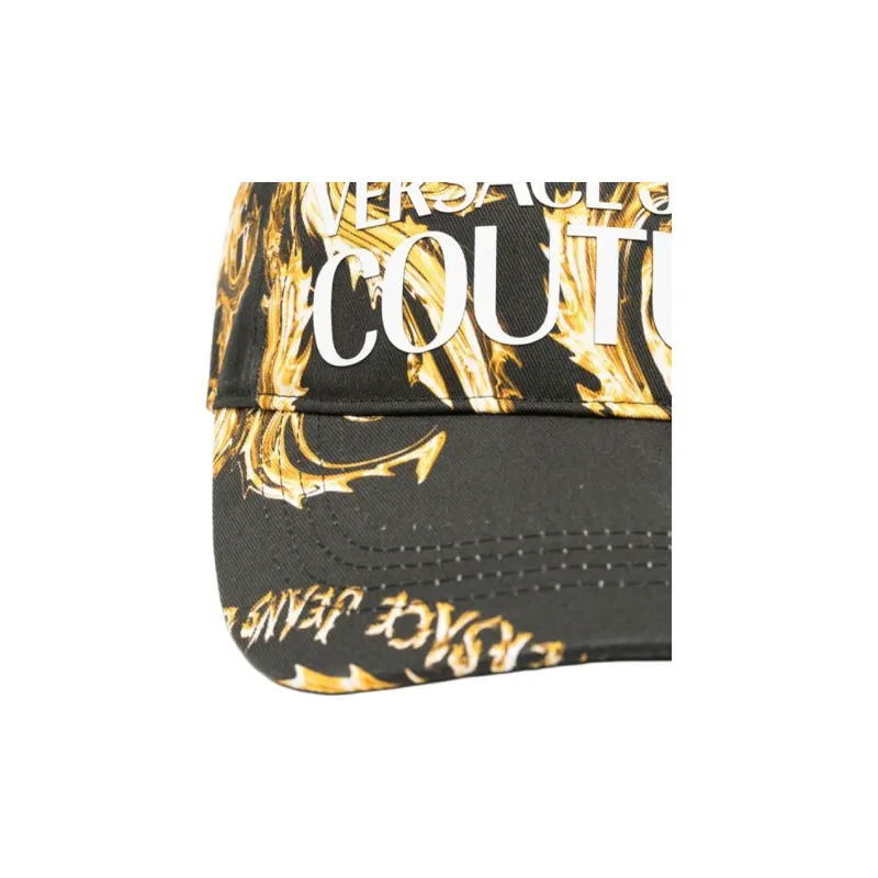 VERSACE JEANS COUTURE Chrome Couture-print Baseball Cap-1