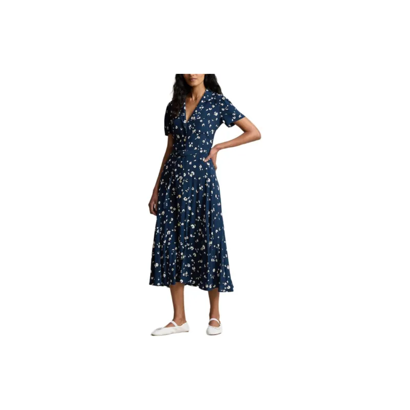 Polo Ralph Lauren Floral-print Belted Shirt Dress-1
