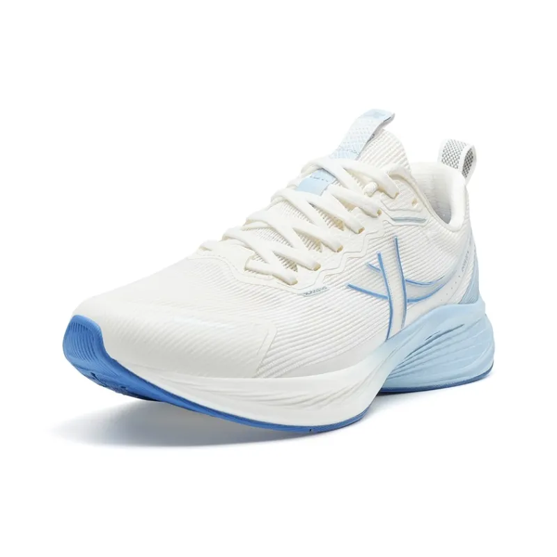XTEP Cushioning Slip Resistant Low Top Casual Running Shoes Men's White Blue-1
