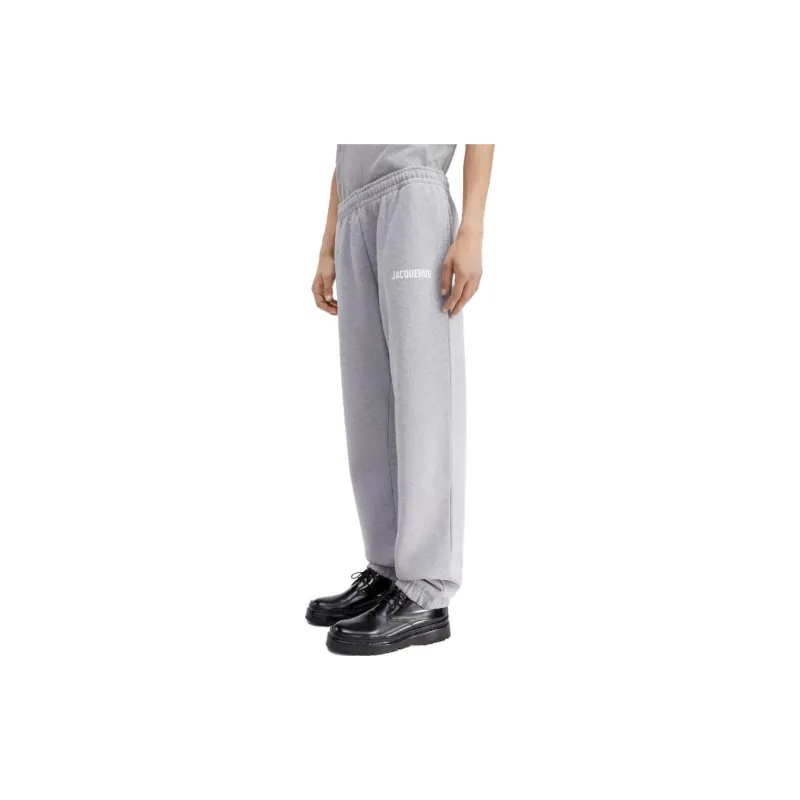 Jacquemus Le Jogging Jacquemus Logo Prined Track Pants Grey-3