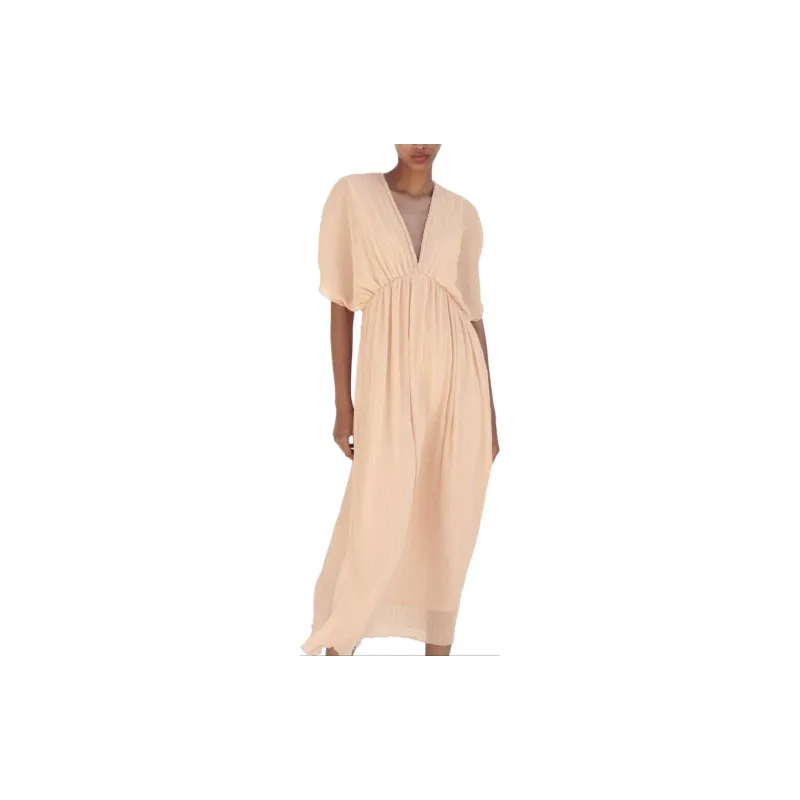 ZARA Short-Sleeved Dresses Women's Light Pink-3