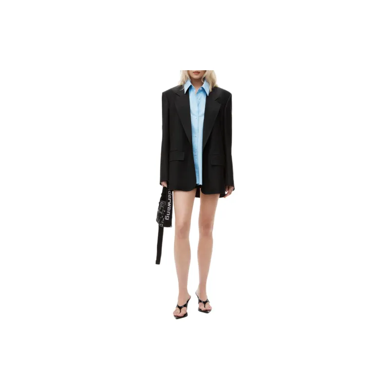 Alexander Wang Layered Single Breasted Blazer-1