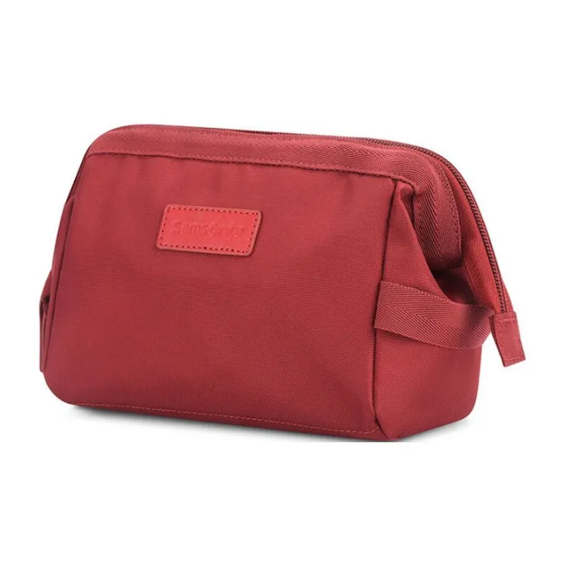 SAMSONITE Fabric Makeup Bag Storage Bag Women's Red-1