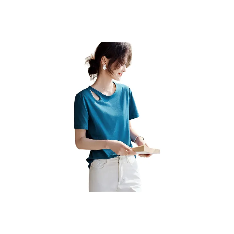 XWI T Shirt Women's Peacock Blue-3