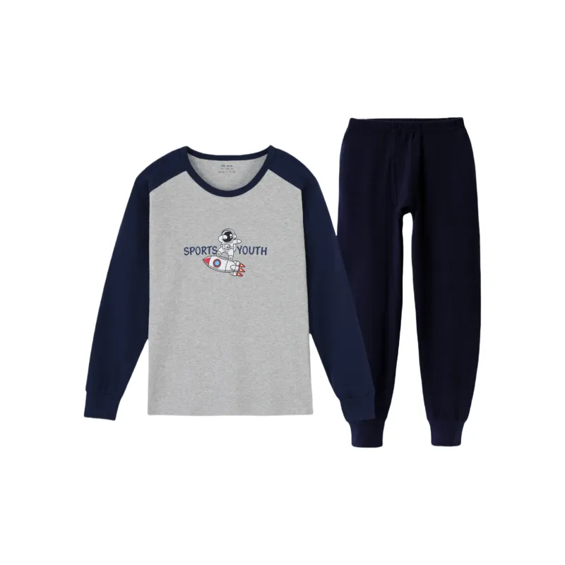 Yalu Thermal Set Men's Multicolor Space Navy Blue-0