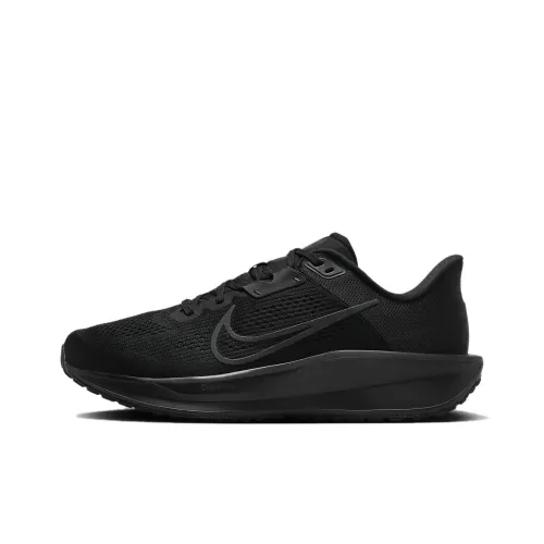 Nike Quest 6 Abrasion Resistant Low Top Running Shoes Unisex Black