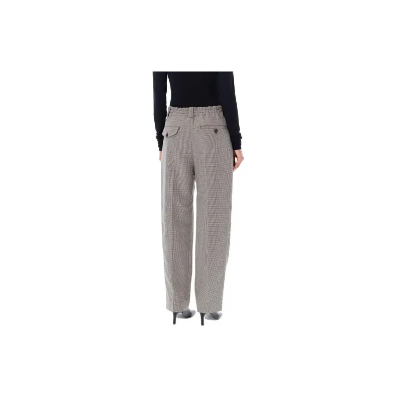 MARNI Houndstooth pattern Straight leg Trousers-3