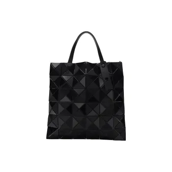 ISSEY MIYAKE Polyvinyl Chloride Resin Tote Bag Shopping Bag Handbag Women's Black