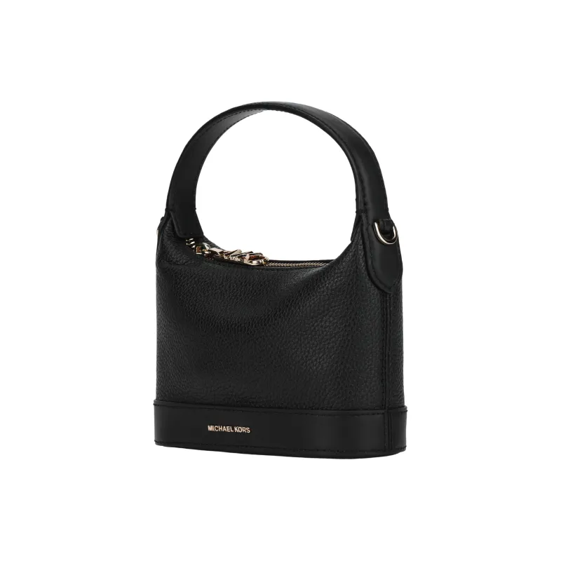 MICHAEL KORS Wythe Cow Leather Handbag, Shoulder Bag, Crossbody Bag Trumpets Women's Black-3