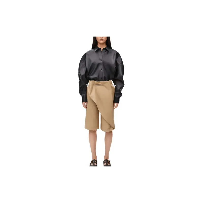 LOEWE SS24 Leather Jacket Women's Black-1