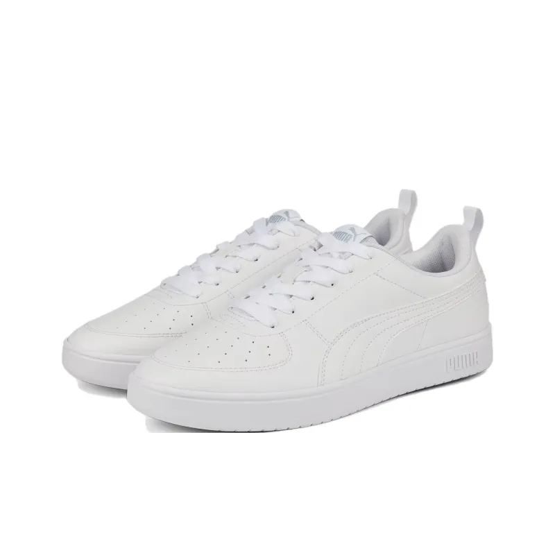 PUMA Ricky Anti Slip Wear Resistant Low Top Skateboard Shoes Unisex White-2