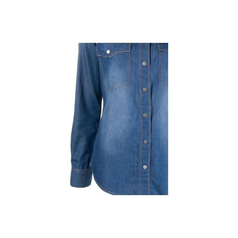 ARMANI EXCHANGE Shirts Women's Blue-3