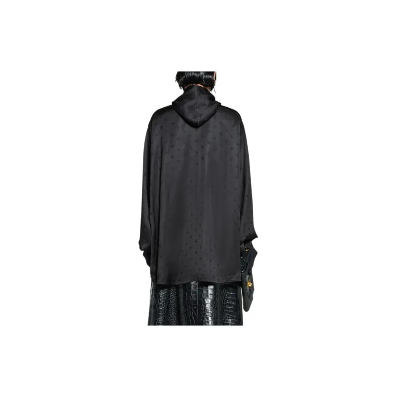 Balenciaga Allover Logo Long-Sleeved Shirt-6