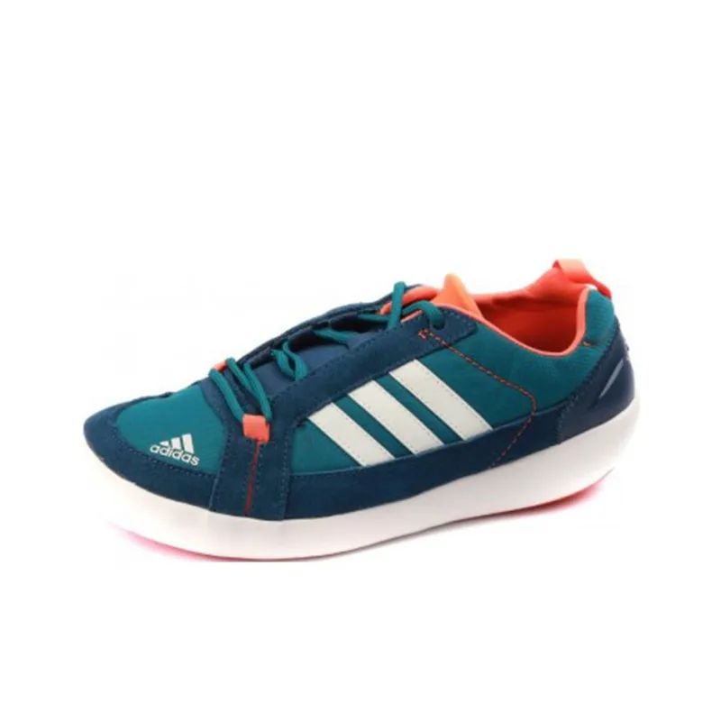 Adidas Boat Lace DLX Anti-Slip Wear-Resistant Low-Top Outdoor Shoes Unisex Blue-0