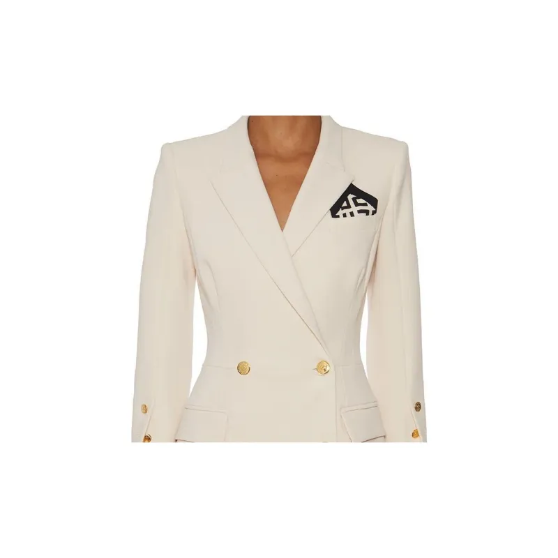Elisabetta Franchi Long-Sleeved Dresses Women's White-3