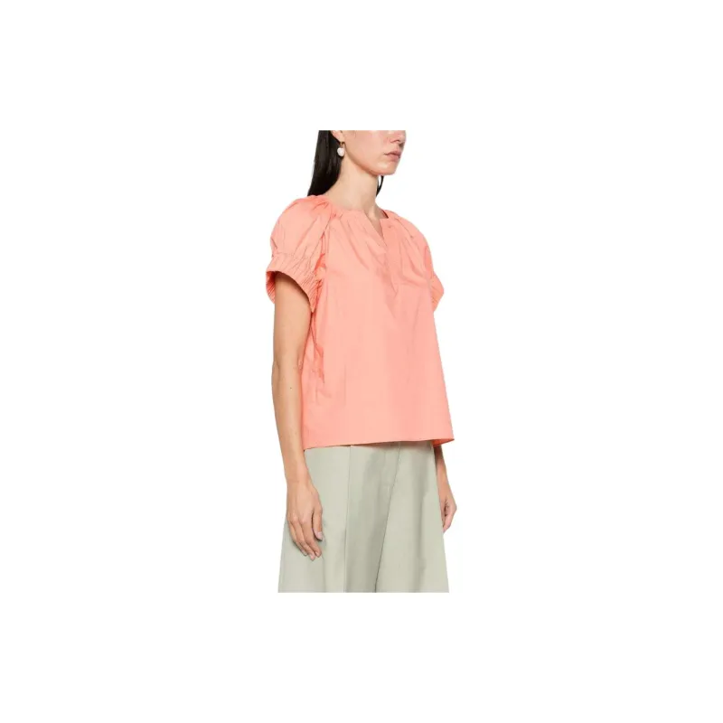 Ulla Johnson Naomi Pleat-detail Blouse-3