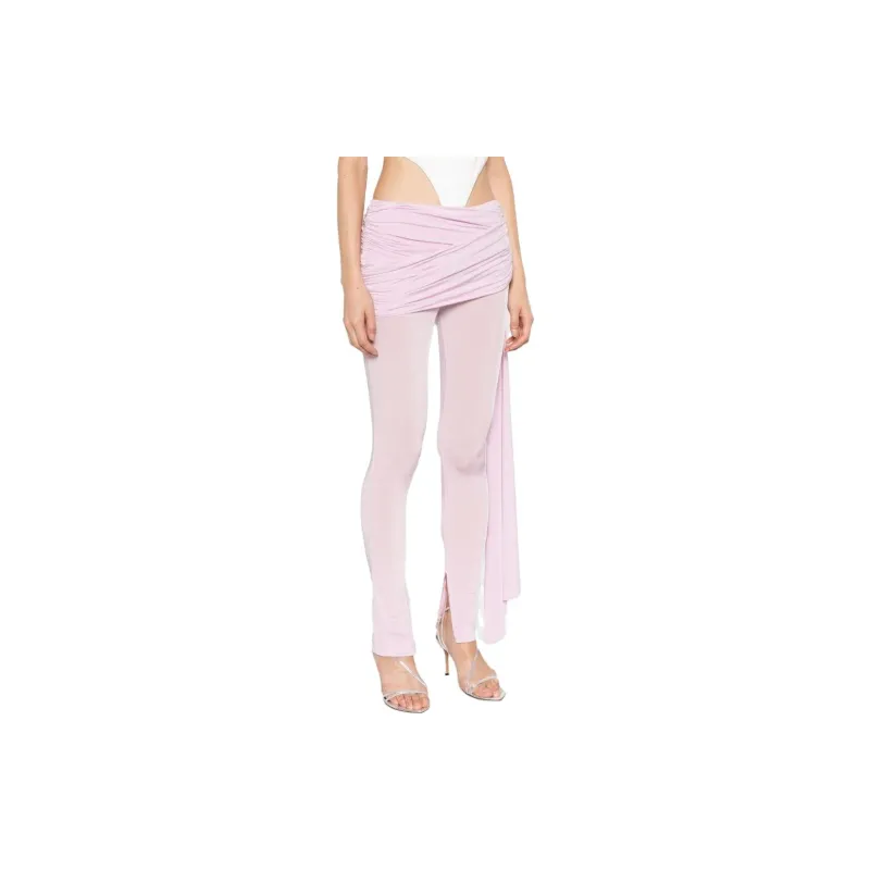 Magda Butrym Sash detail Jersey Leggings-3