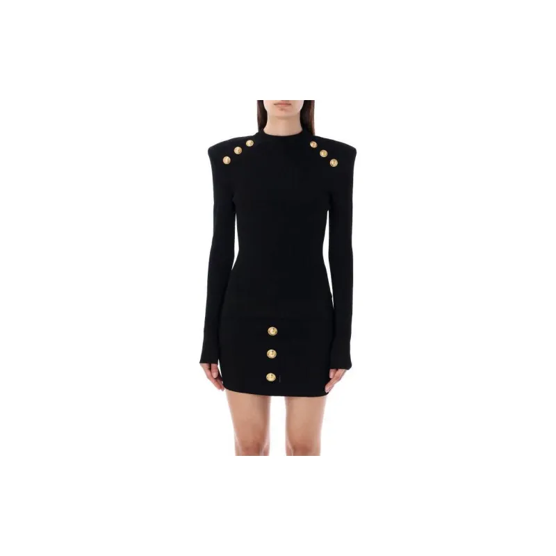 BALMAIN Fine Knitted Button-Detailed Jumper-2