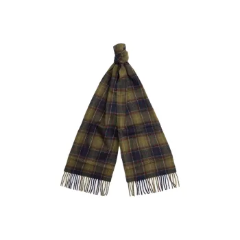 BARBOUR 100% Wool Knit Scarves Men's Green