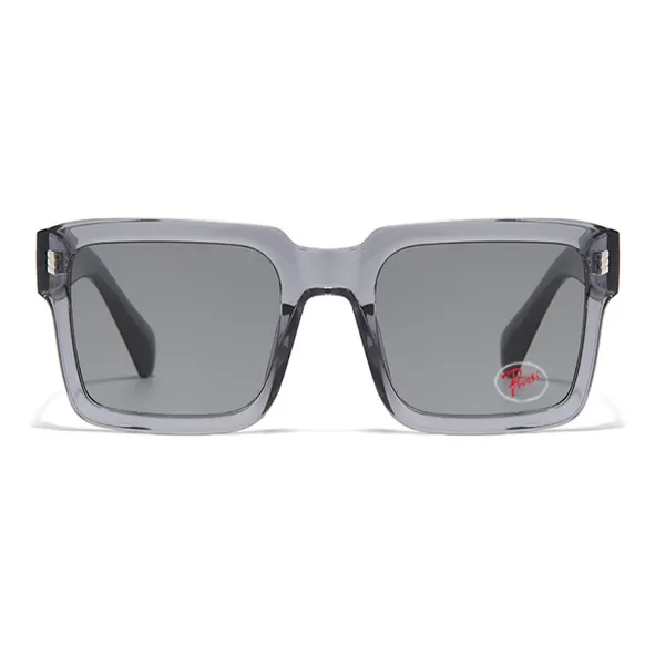 PSACSS PC Square Sunglasses Unisex Transparent Gray Stripes-8