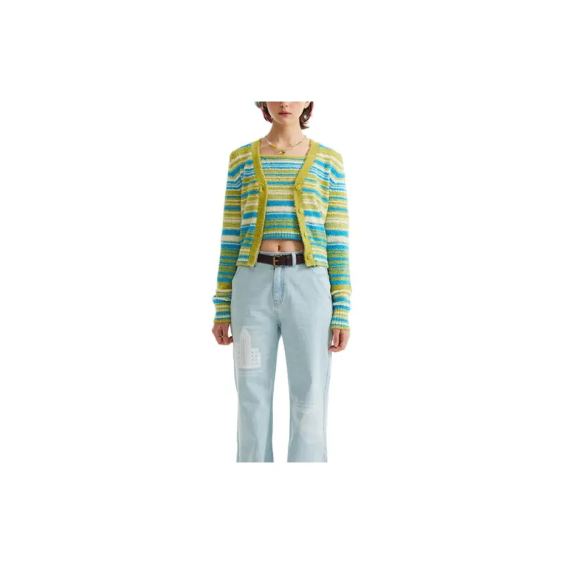 KIRSH Knitwear Women's Lime Gray-1