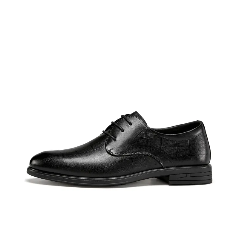 YEARCON Dress Shoes Men Low Top Brown-0