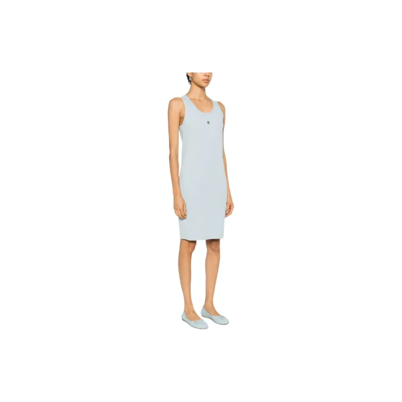 Givenchy 4G Plaque Ribbed Knit Tank Dress-6