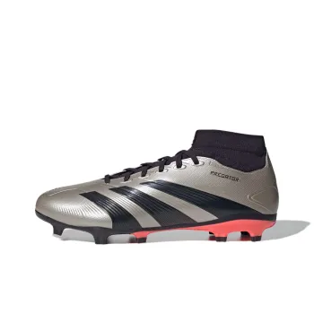 Adidas Predator League Mid Fg Platinum Metallic Aurora Black Turbo