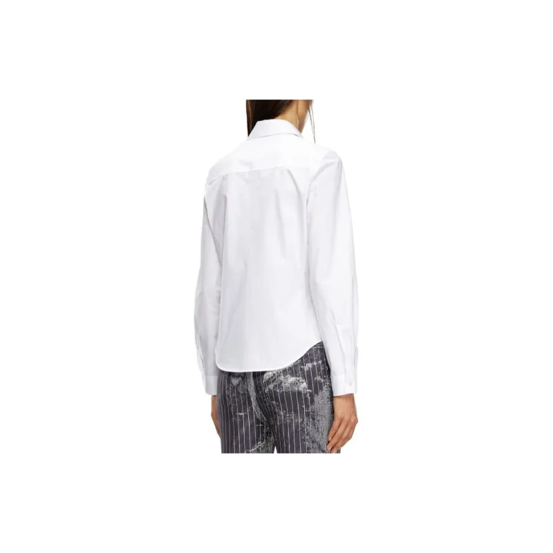DIESEL Logo Embroidered Long Sleeved Shirt-2