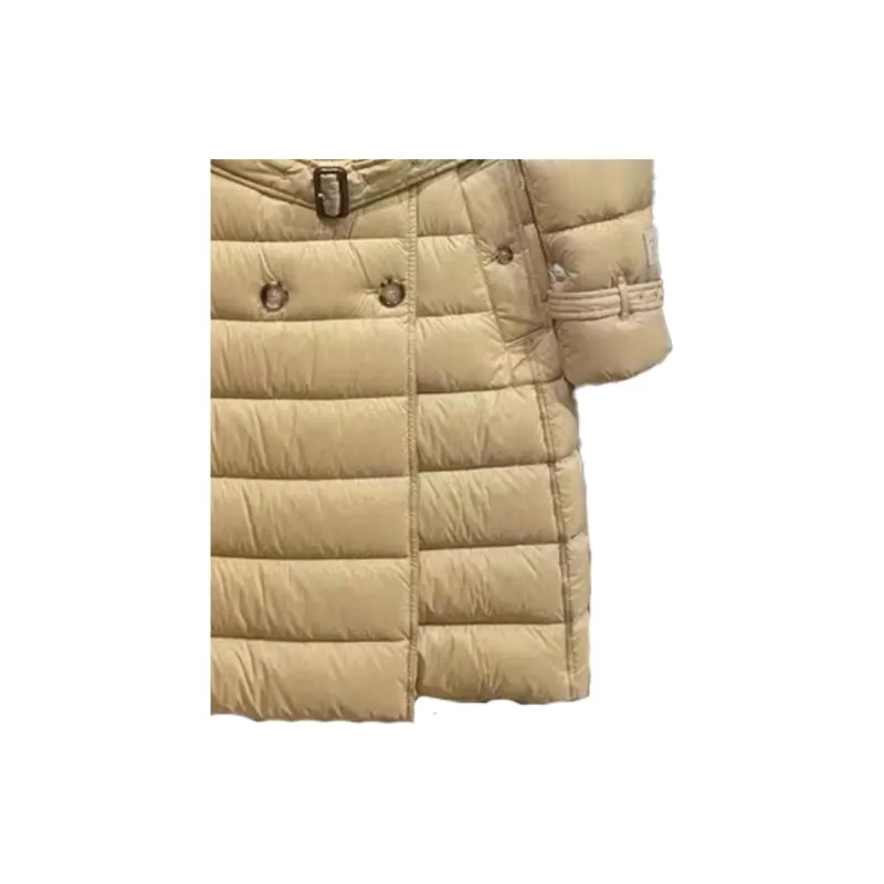 Burberry Arniston Hooded Puffer Long Down Jacket Honey-4