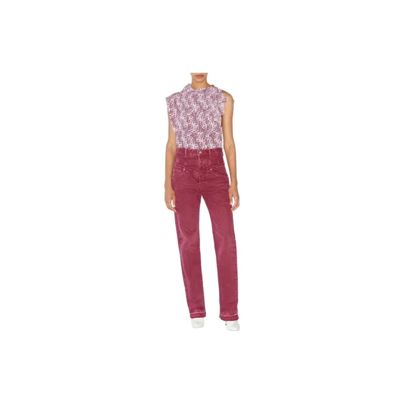ISABEL MARANT Pattern Printed Short Sleeved Top-1