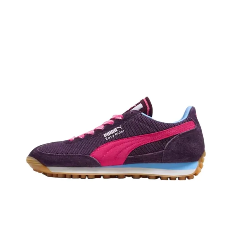 PUMA Easy Rider Anti Slip Wear Resistant Low Top Casual Shoes Women's Purple Pink-0