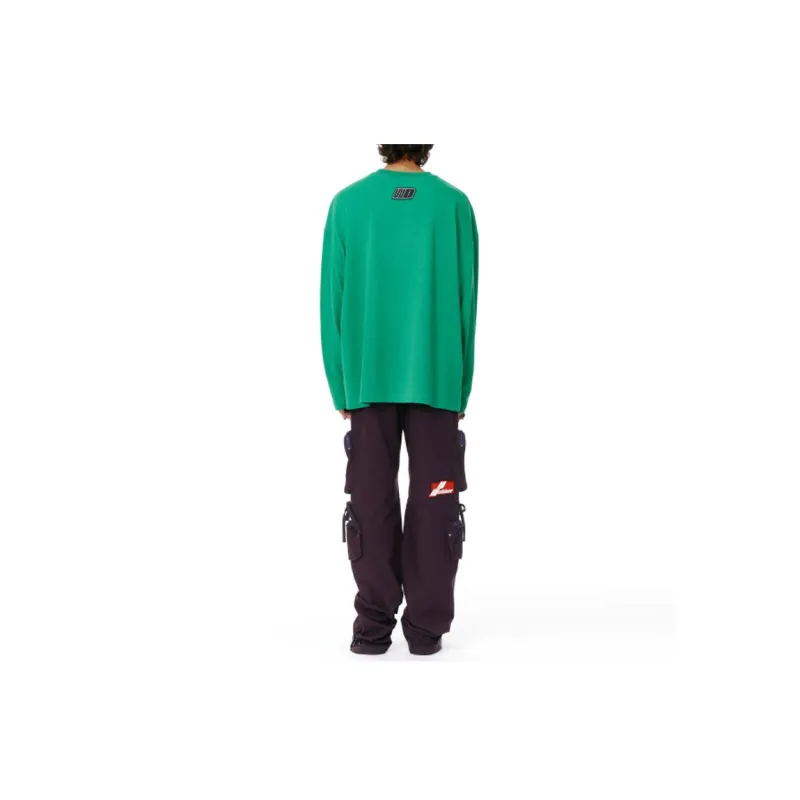 WE11DONE Logo print Long sleeve T shirt-3