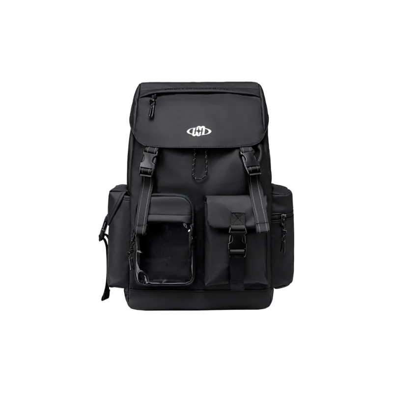 WINNER Polyester Backpack Large Size Unisex White/Black-9