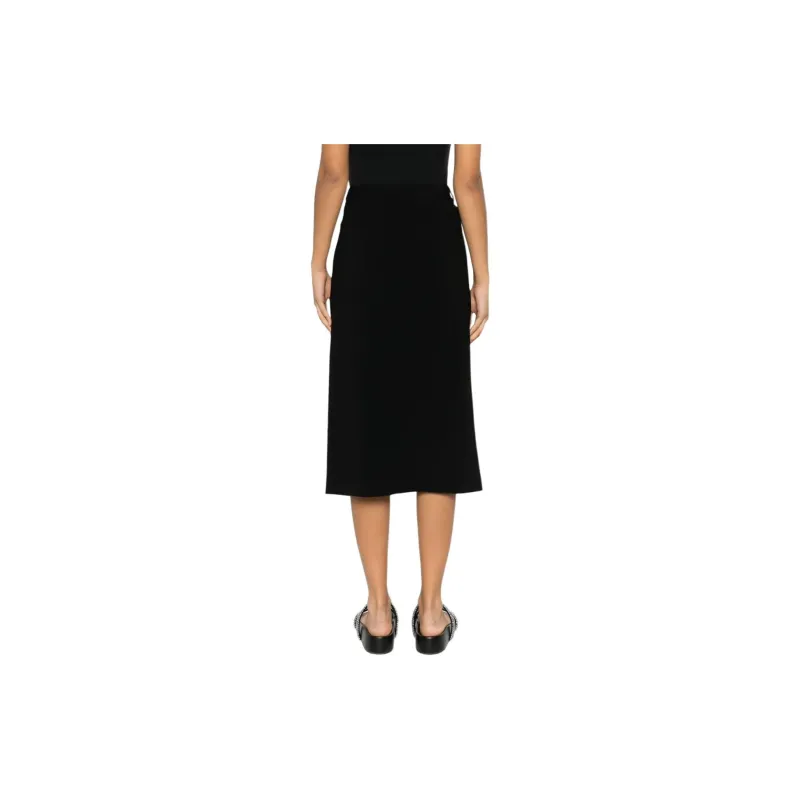 THEORY Crepe-textured Midi Skirt-2
