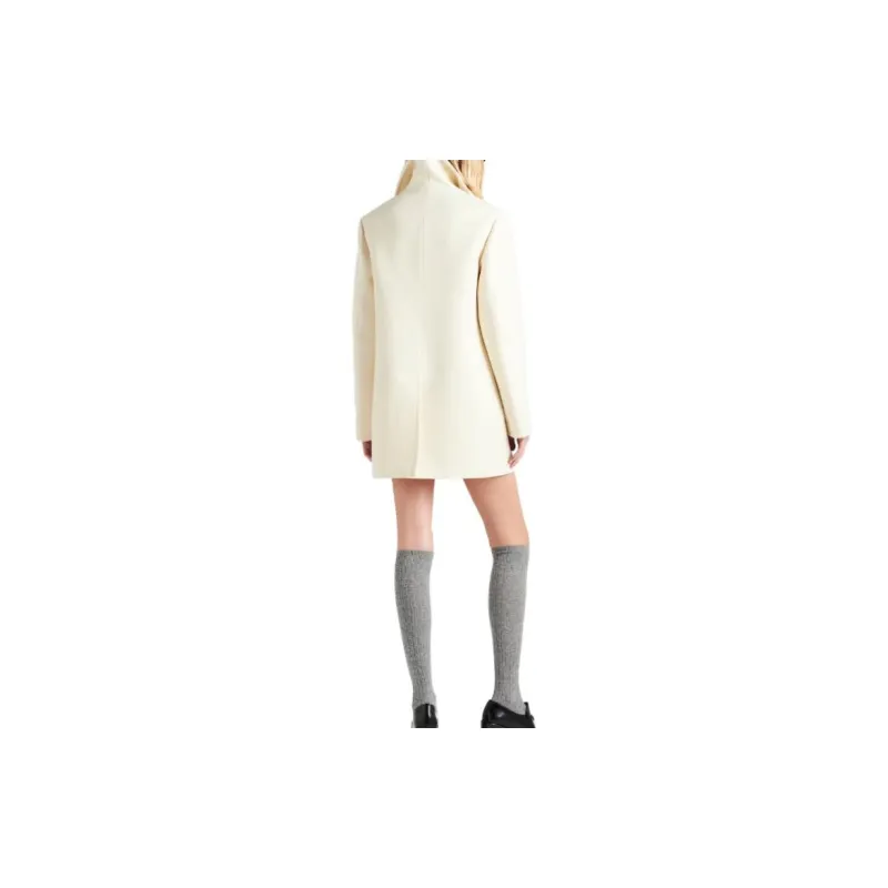 PRADA Double Breasted Long Sleeved Coat-2
