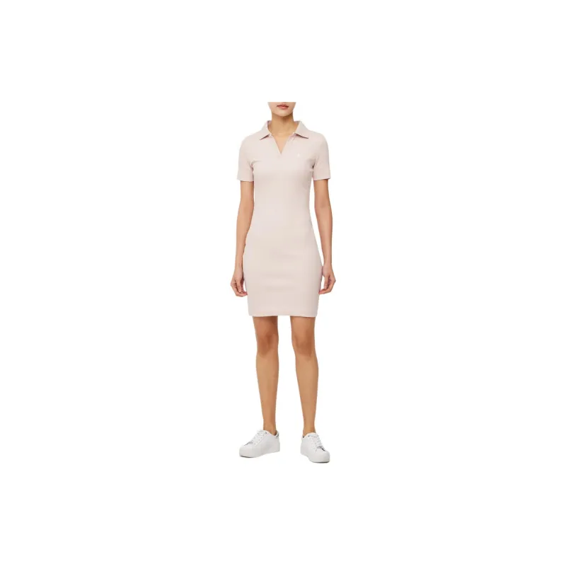 CALVIN KLEIN Short Sleeved Dresses Women's Pink-2