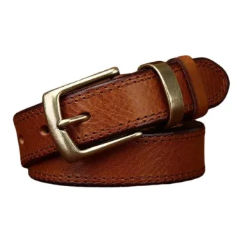 JEANSWEST Cow Leather Leather Belts Women's Multicolor 2.8cm