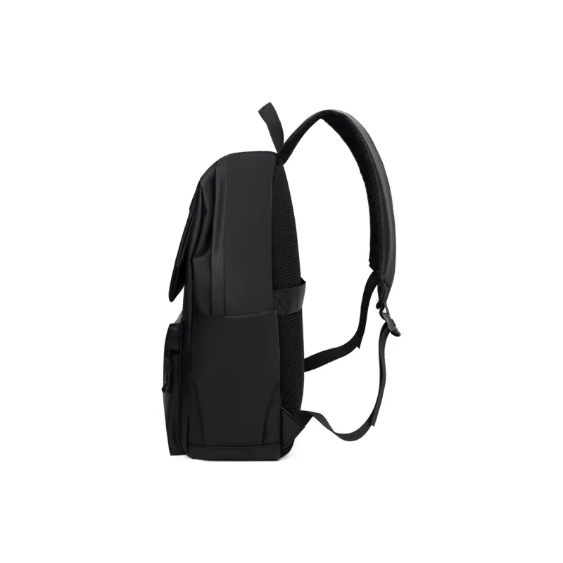 MingLu Oxford Backpack Regular Unisex Gray/Black-2
