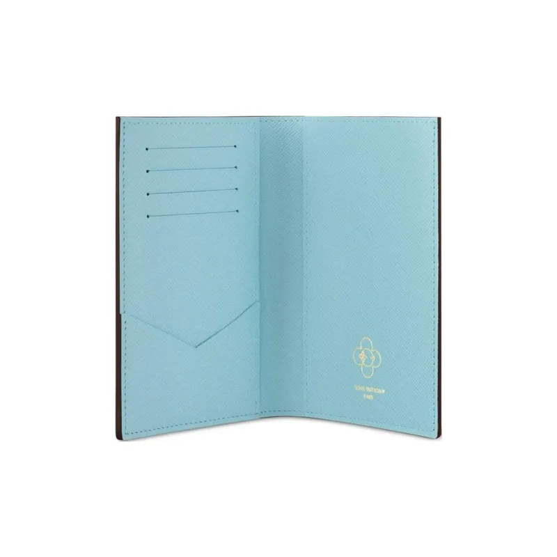 LOUIS VUITTON Passport Cover Monogram/Azur Frost-2