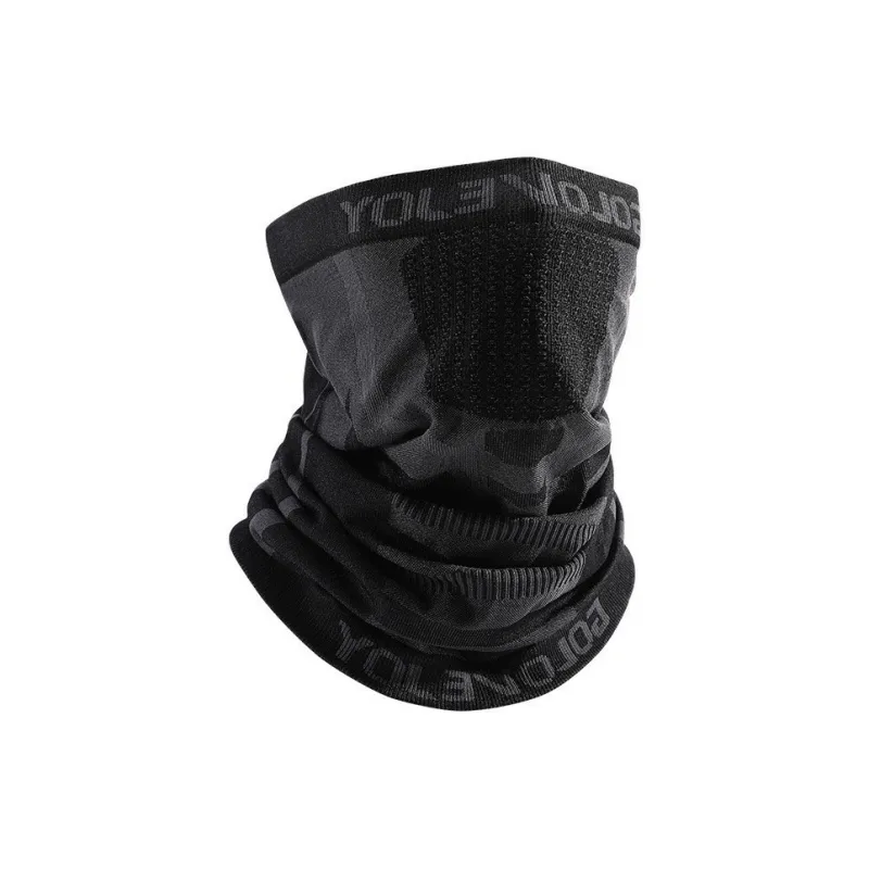 HNJ Riding Equipment Face Masks Unisex Polyamide, Elastane, Polyester Black, Yellow-5