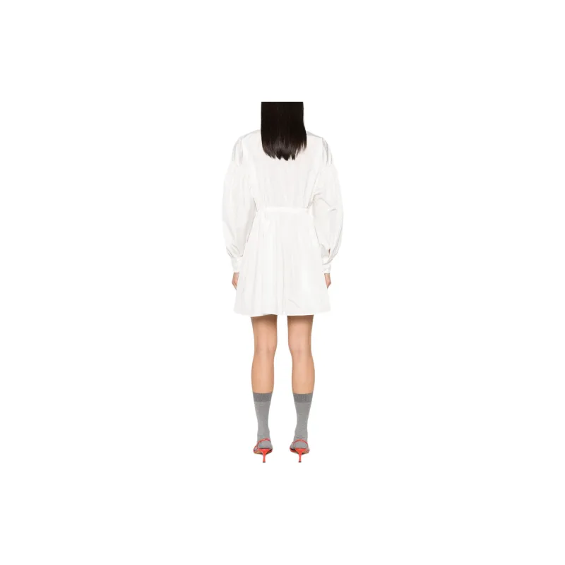 MSGM Long Sleeved Dresses Women's Ecru-2