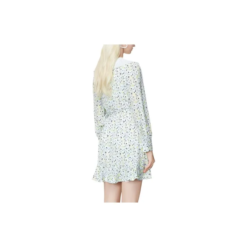 Bebe Long-Sleeved Dresses Women's White Flower-2
