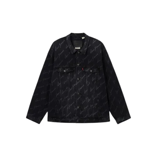 Levis Denim Jackets Men Black