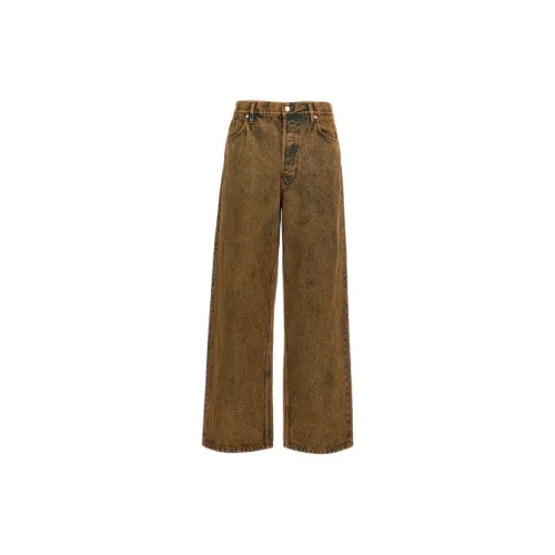 DRIES VAN NOTEN Jeans Men Pine Wood Color