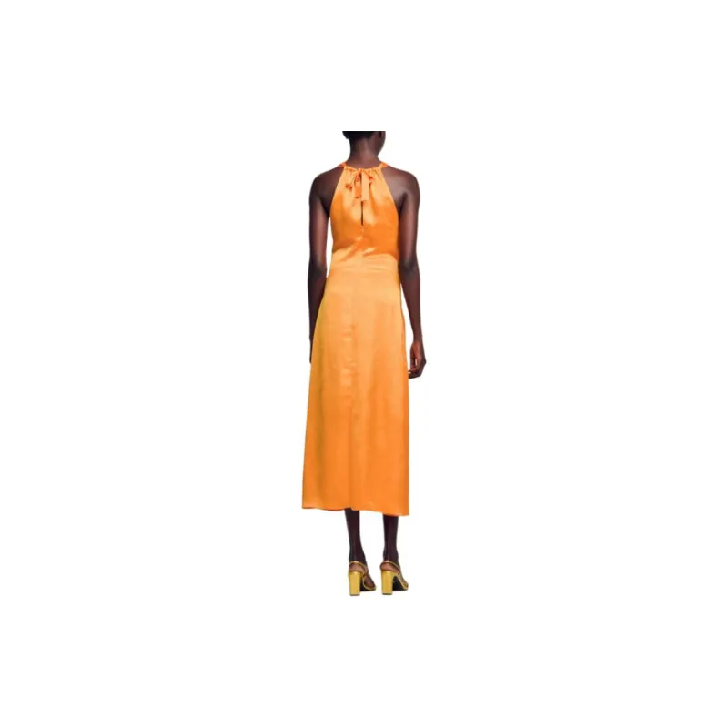 Sandro Slip Dresses Women's Orange-3
