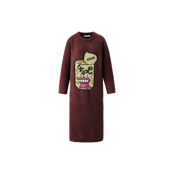 QINZUIMAO Nightgown Women's Chocolate